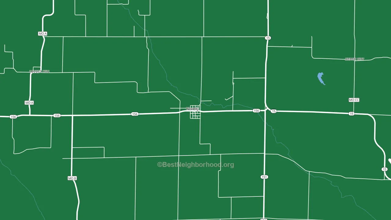 Novelty, MO block-group voter-turnout map