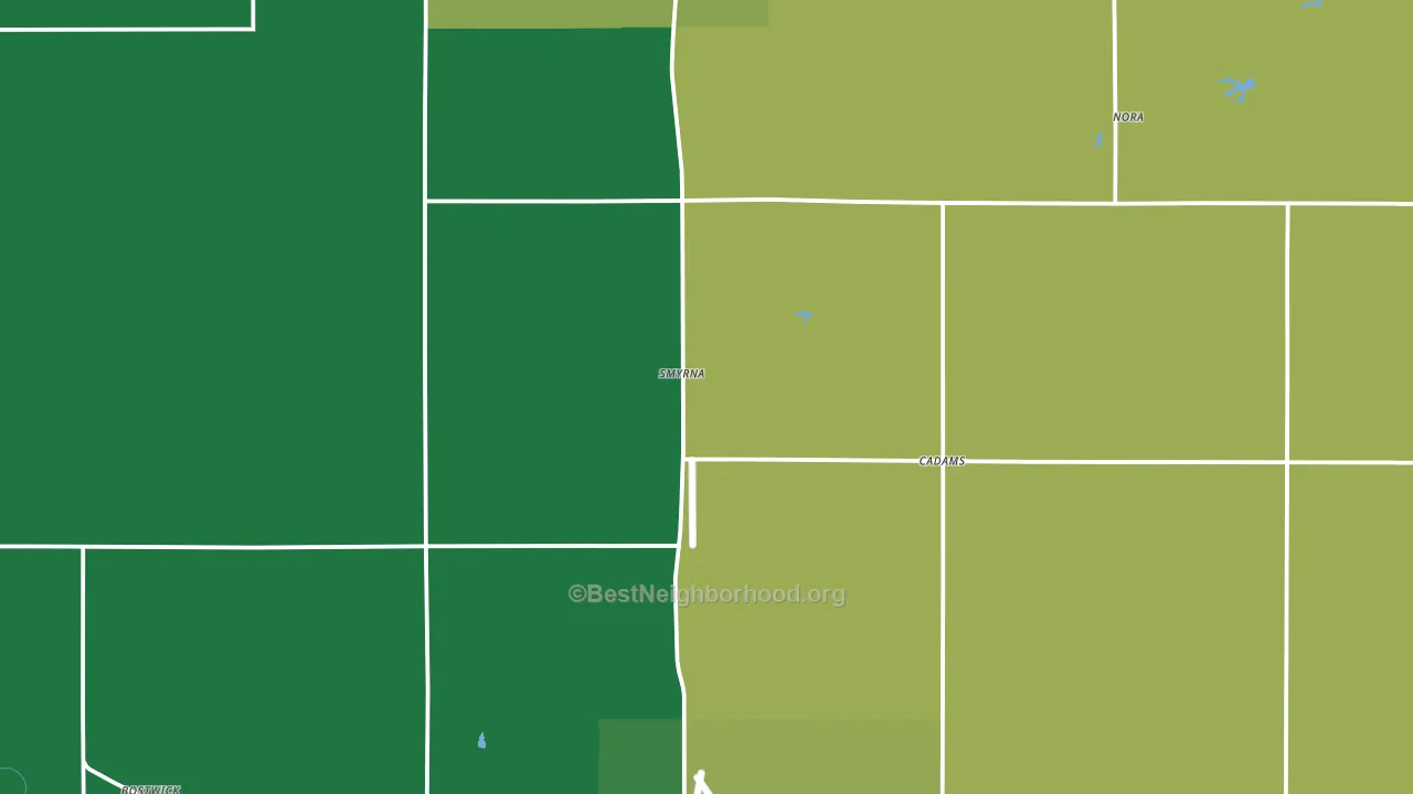 Nuckolls County, NE block-group voter-turnout map