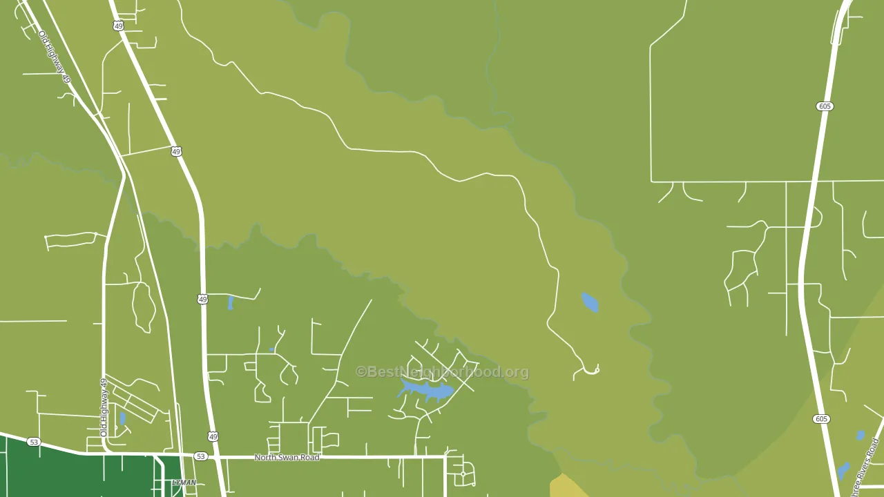 Nugent, MS block-group voter-turnout map