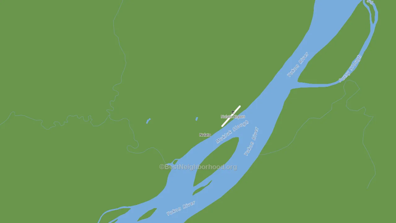 Nulato, AK block-group voter-turnout map