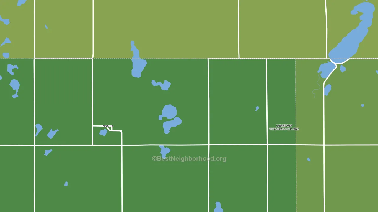 Nunda, SD block-group voter-turnout map