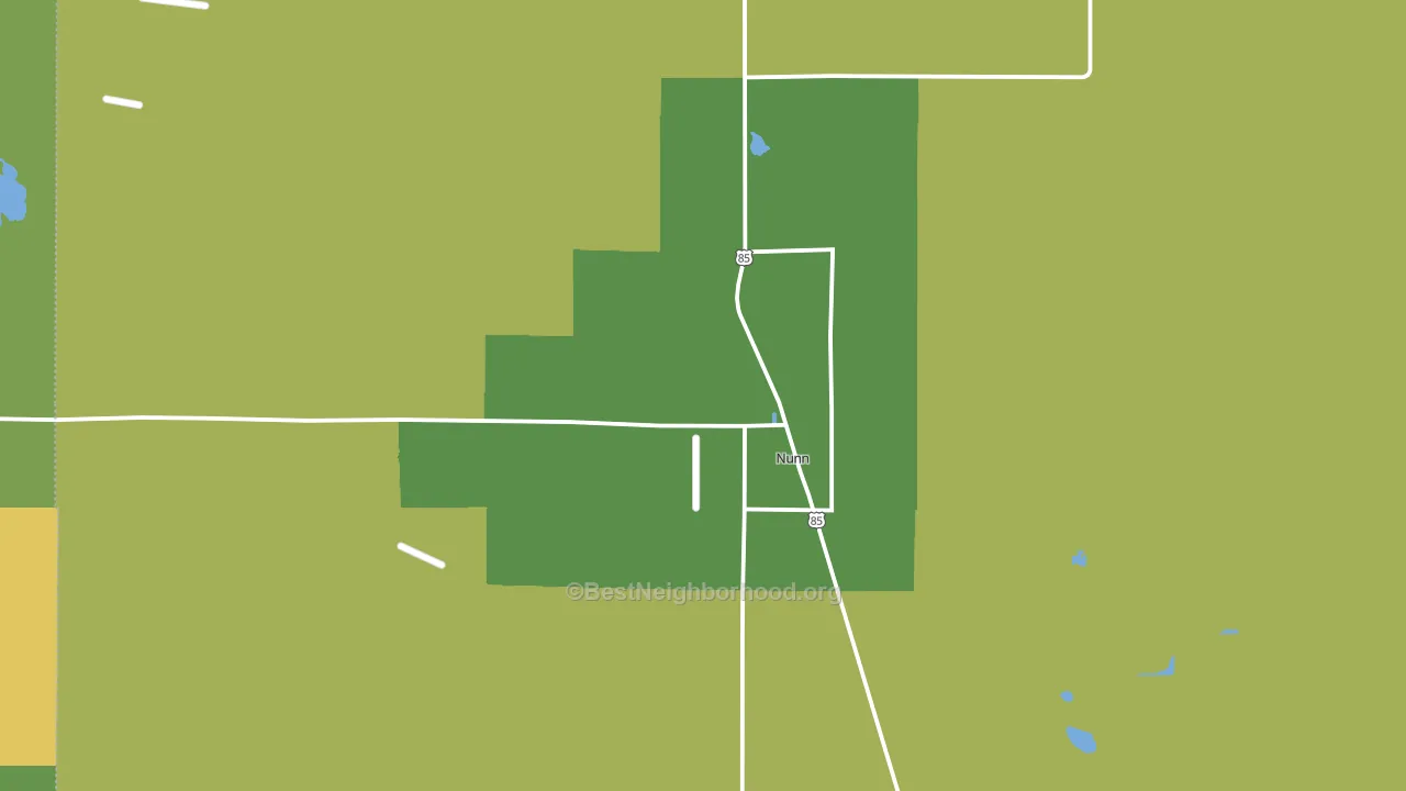 Nunn, CO block-group voter-turnout map