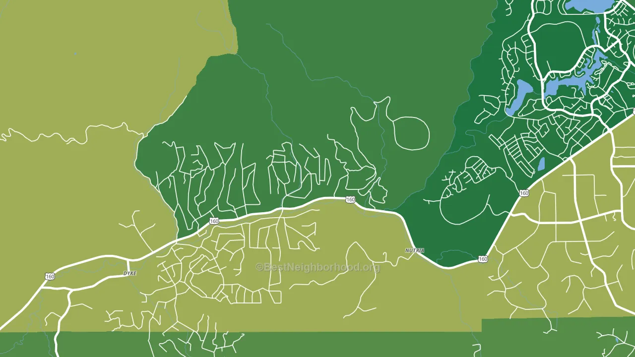 Nutria, CO block-group voter-turnout map