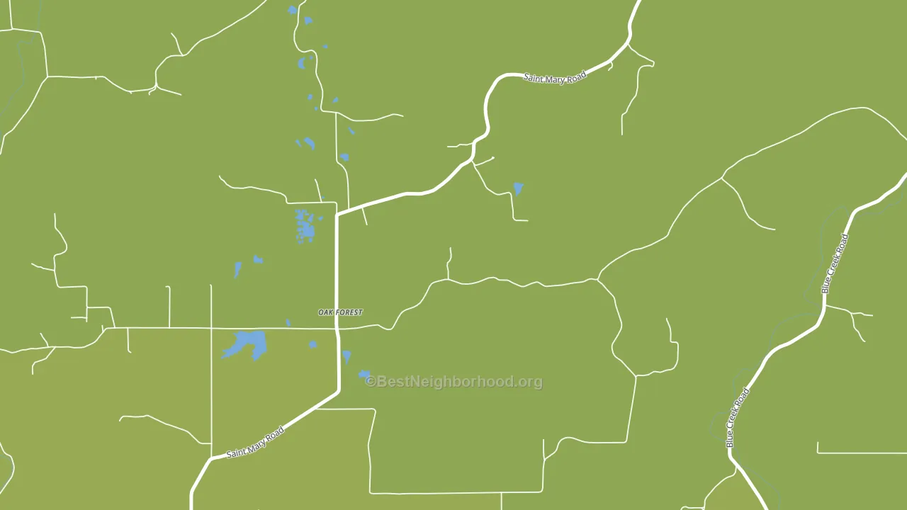 Oak Forest, IN block-group voter-turnout map