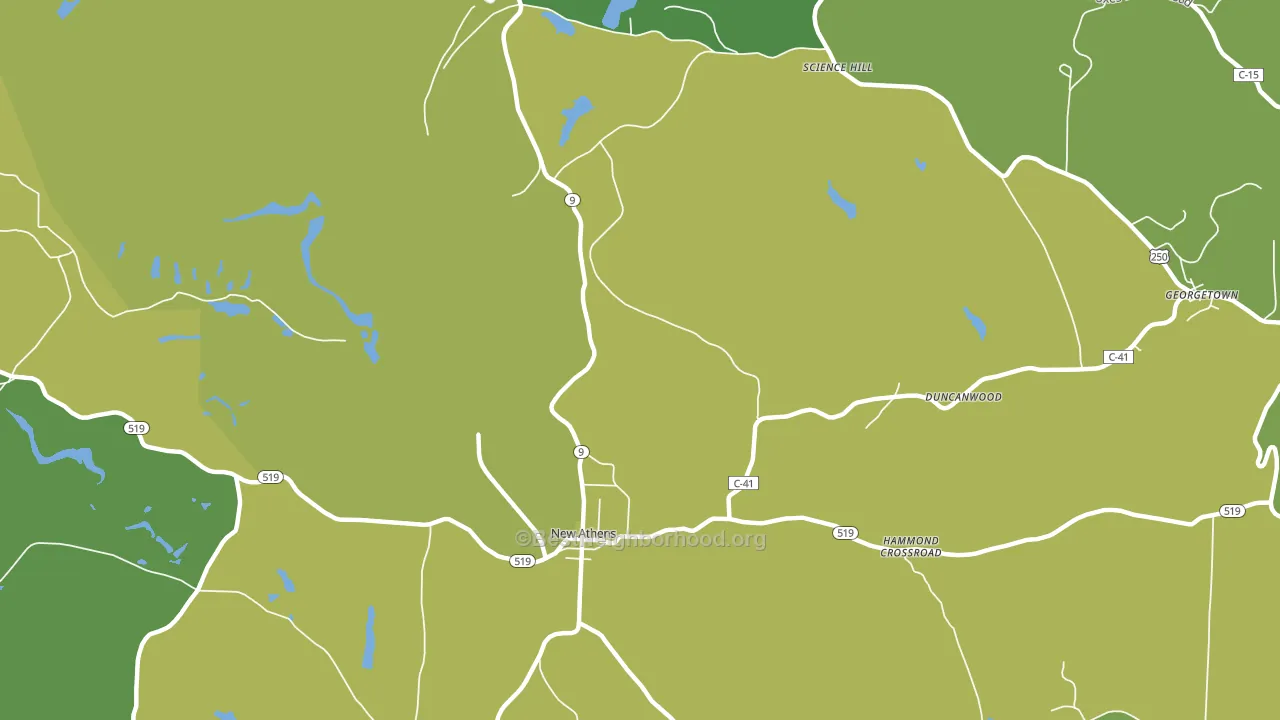 Oak Park, OH block-group voter-turnout map