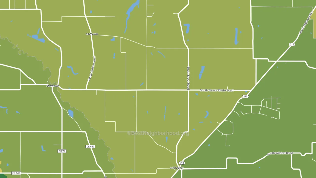 Oaklawn, OR block-group voter-turnout map