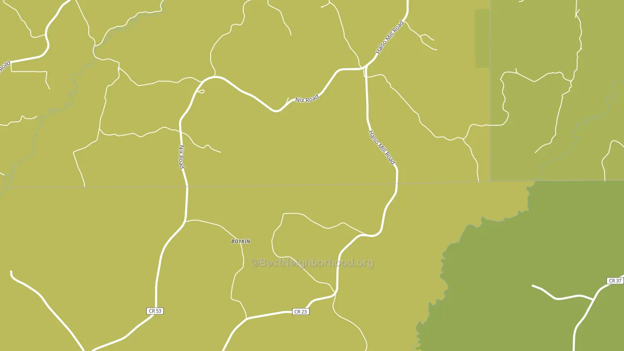 Oaky Streak, AL block-group voter-turnout map