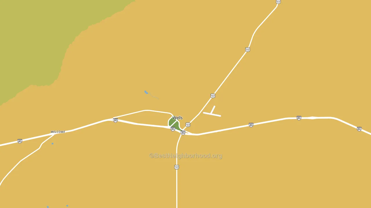 Oasis, NV block-group voter-turnout map