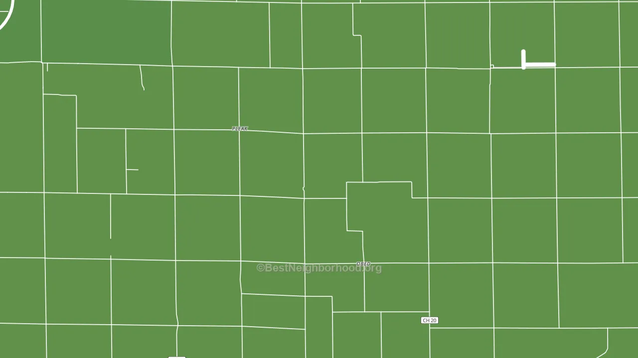 Obed, IL block-group voter-turnout map