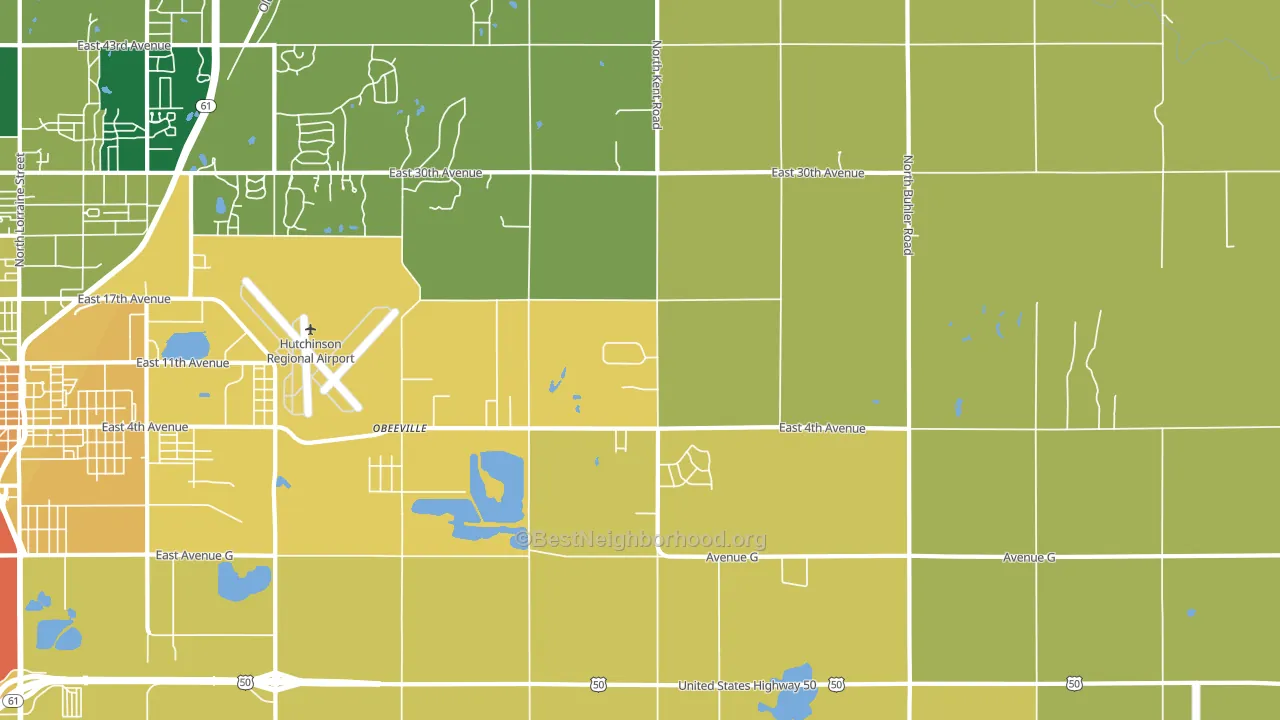Obeeville, KS block-group voter-turnout map