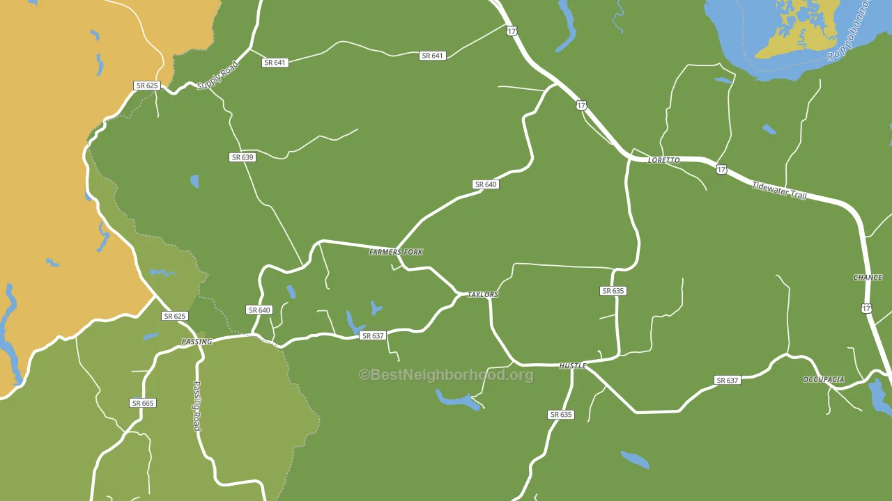 Occupacia, VA block-group voter-turnout map