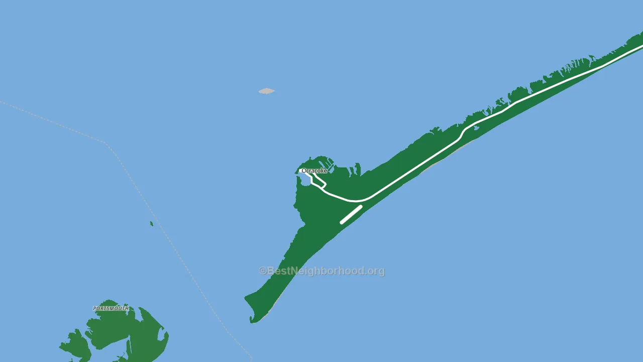 Ocracoke, NC block-group voter-turnout map