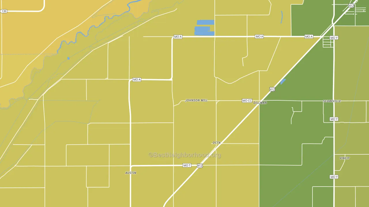 Octa, MO block-group voter-turnout map