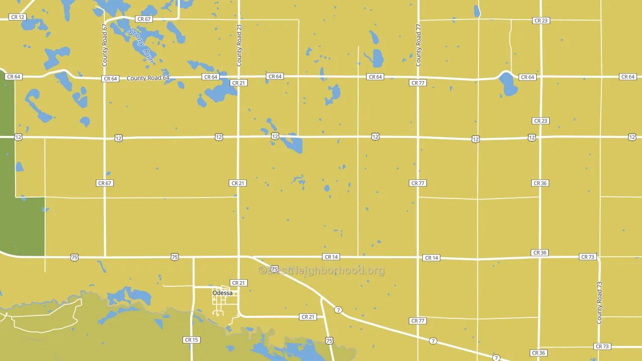 Odessa, MN block-group voter-turnout map