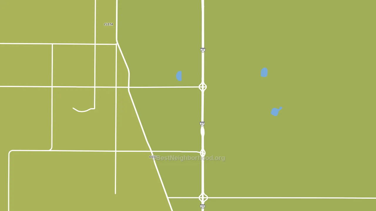 Ogg, TX block-group voter-turnout map
