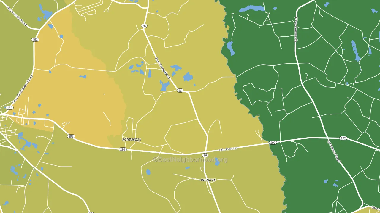 Ohoopee, GA block-group voter-turnout map