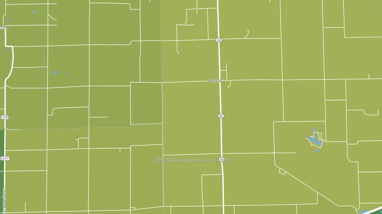 Oilfield, IL block-group voter-turnout map