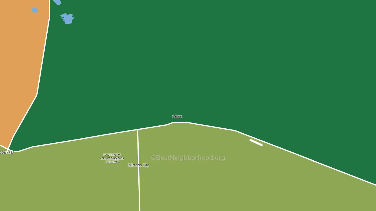 Oilton, TX block-group voter-turnout map