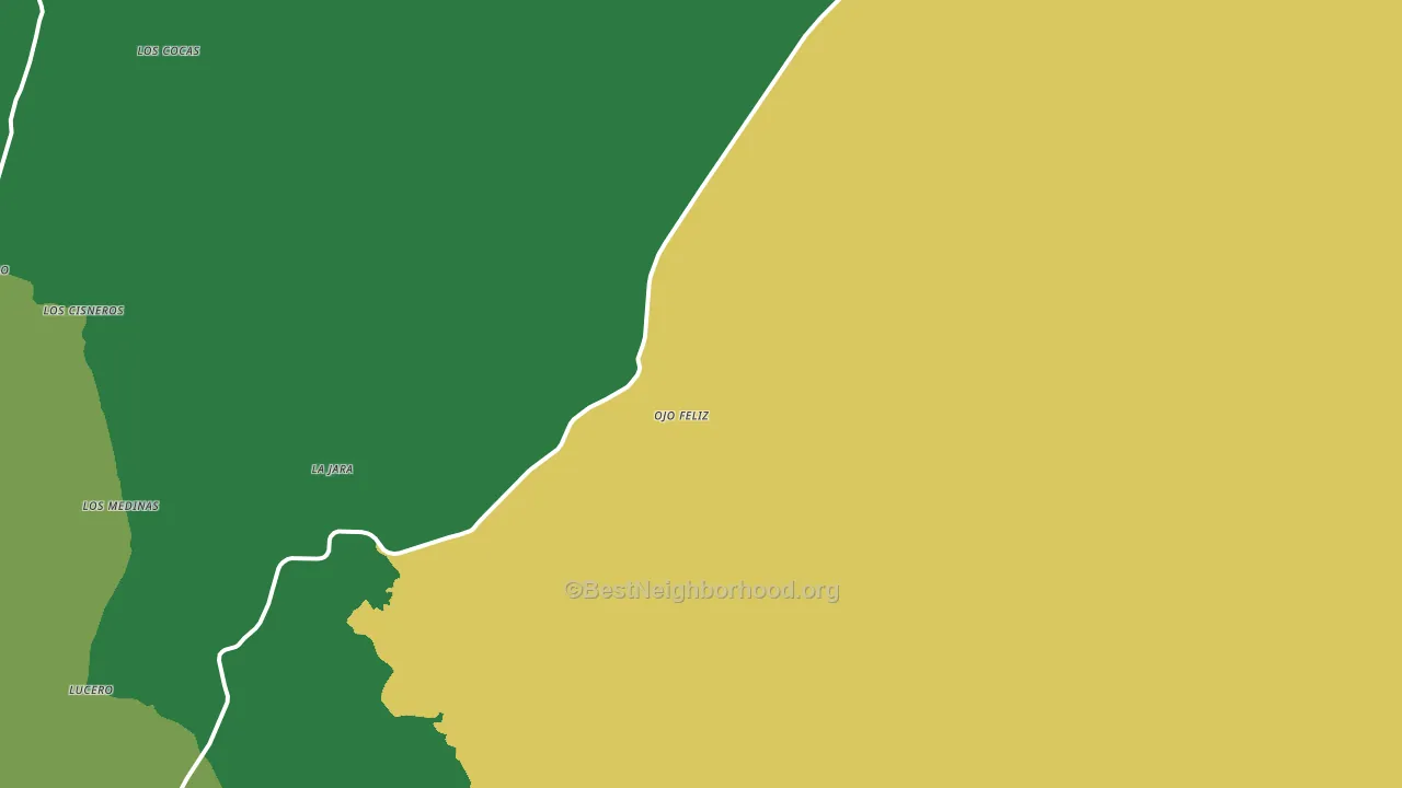Ojo Feliz, NM block-group voter-turnout map