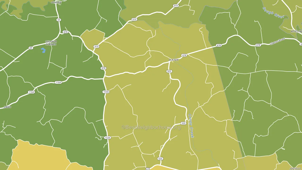 Olaton, KY block-group voter-turnout map