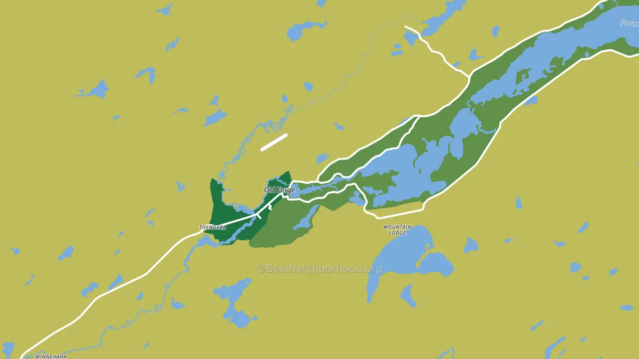Old Forge, NY block-group voter-turnout map