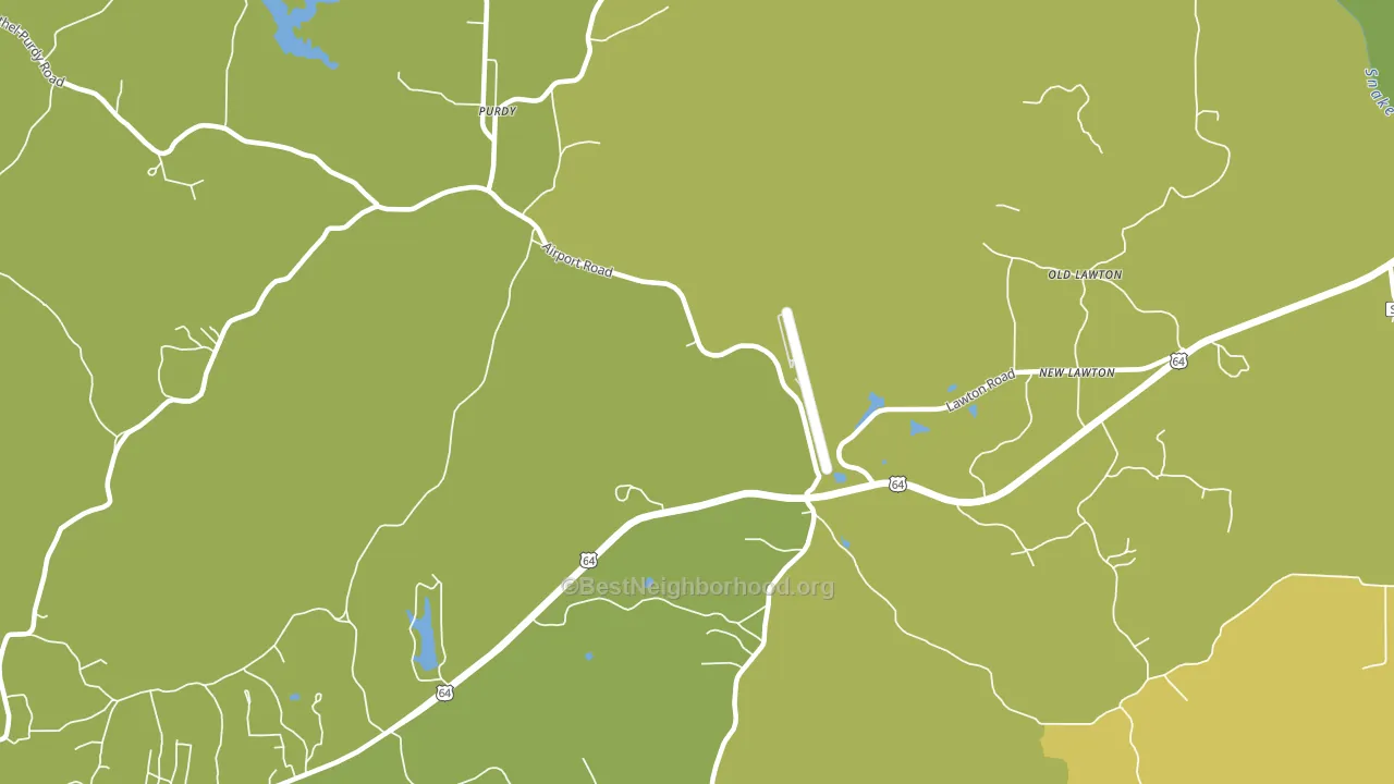 Old Lawton, TN block-group voter-turnout map