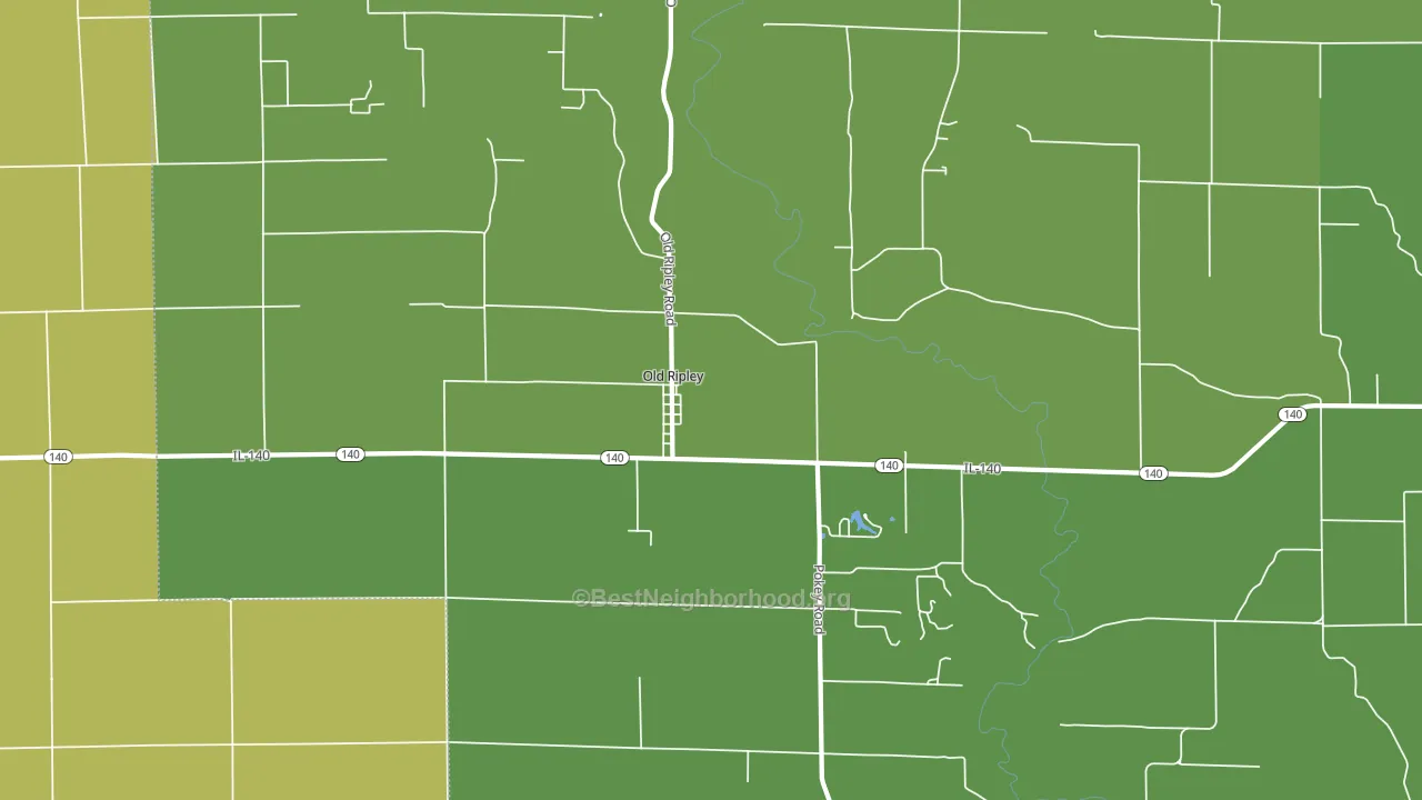 Old Ripley, IL block-group voter-turnout map