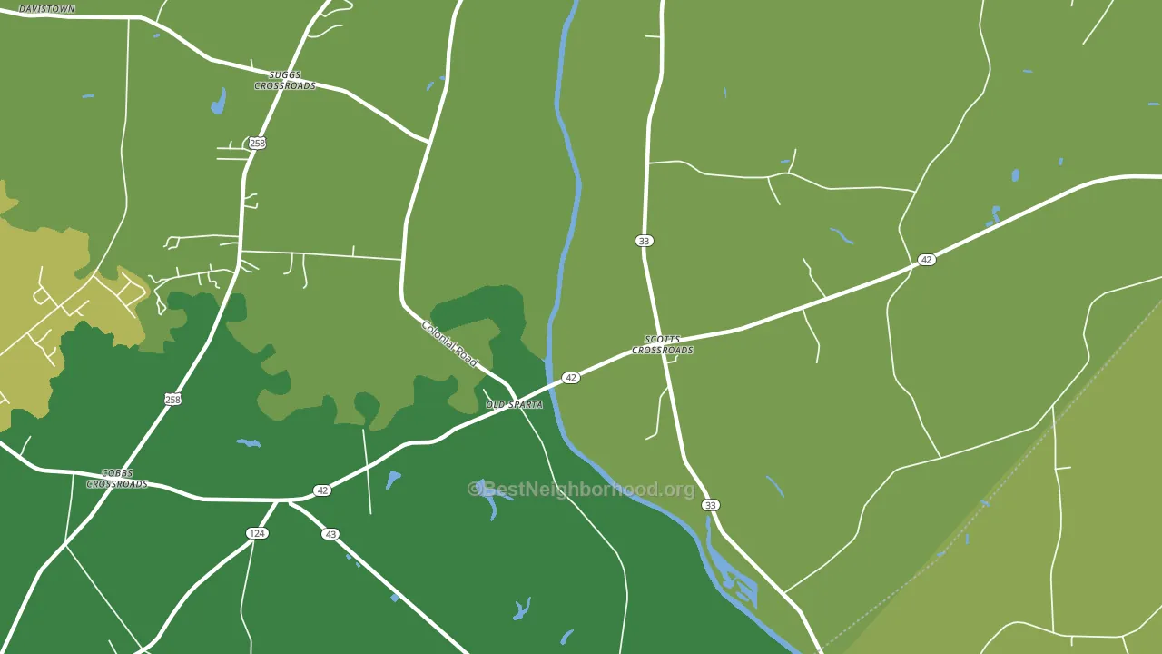 Old Sparta, NC block-group voter-turnout map