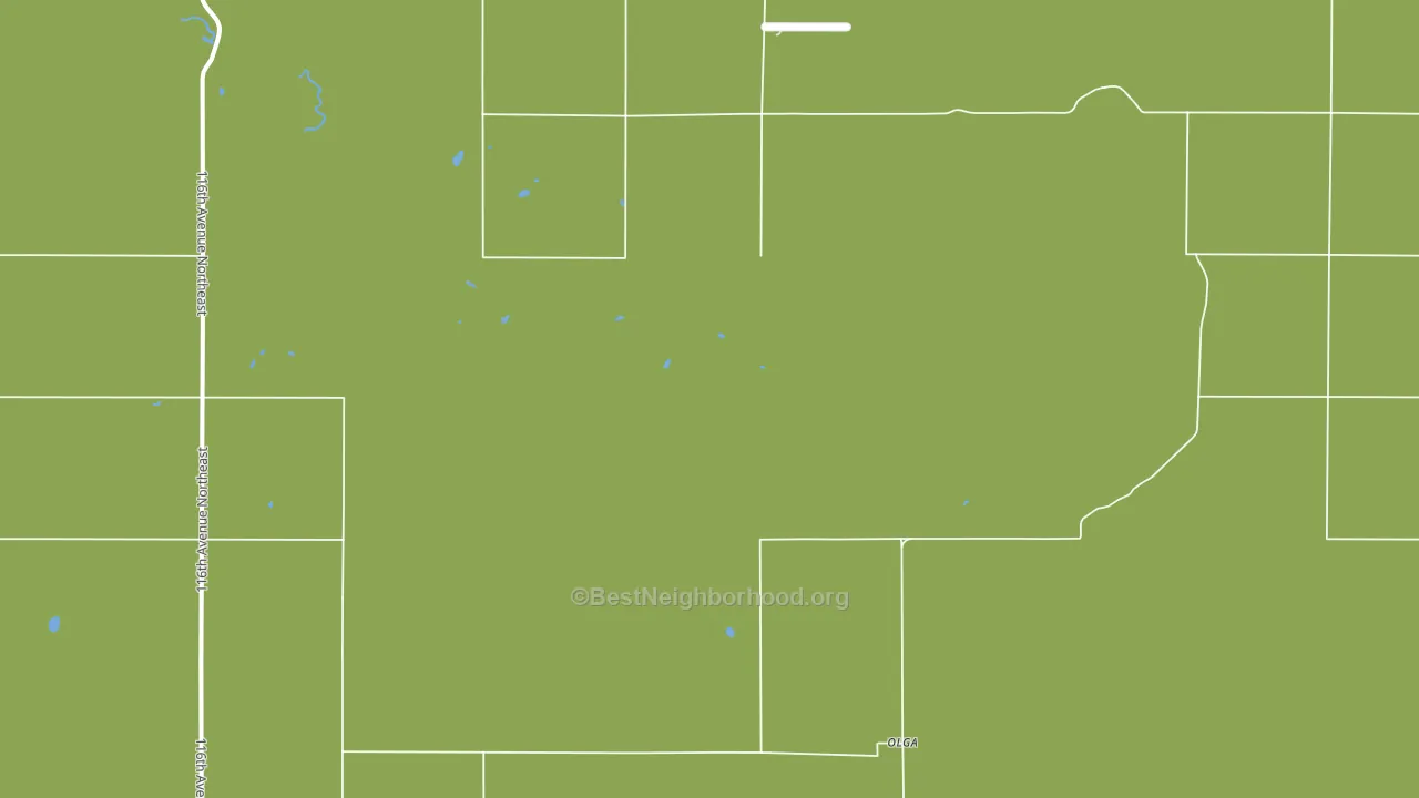 Olga, ND block-group voter-turnout map