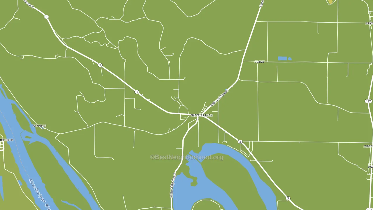 Olive Branch, IL block-group voter-turnout map