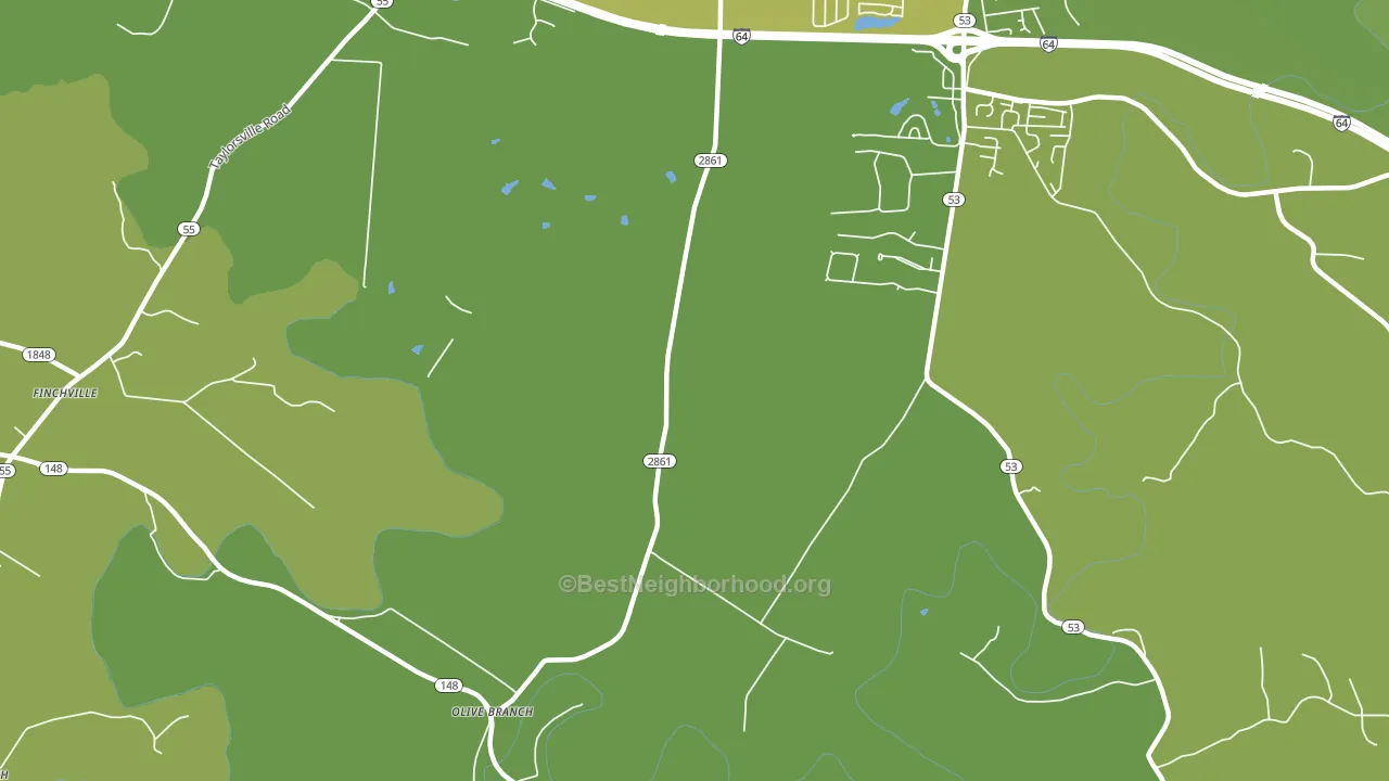 Olive Branch, KY block-group voter-turnout map