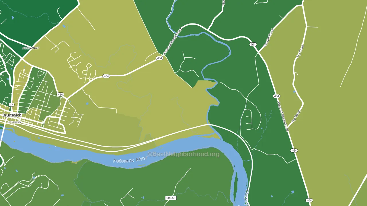 Olive, MD block-group voter-turnout map