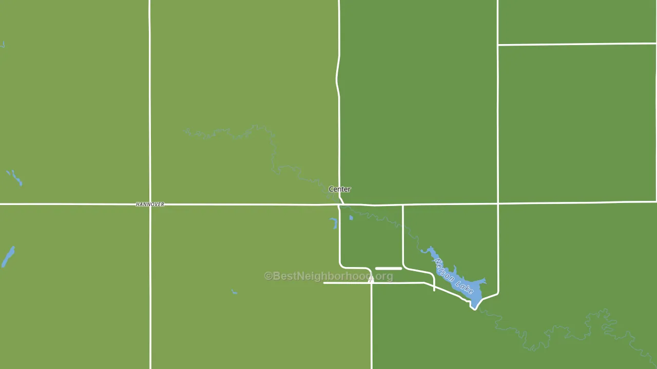 Oliver County, ND block-group voter-turnout map