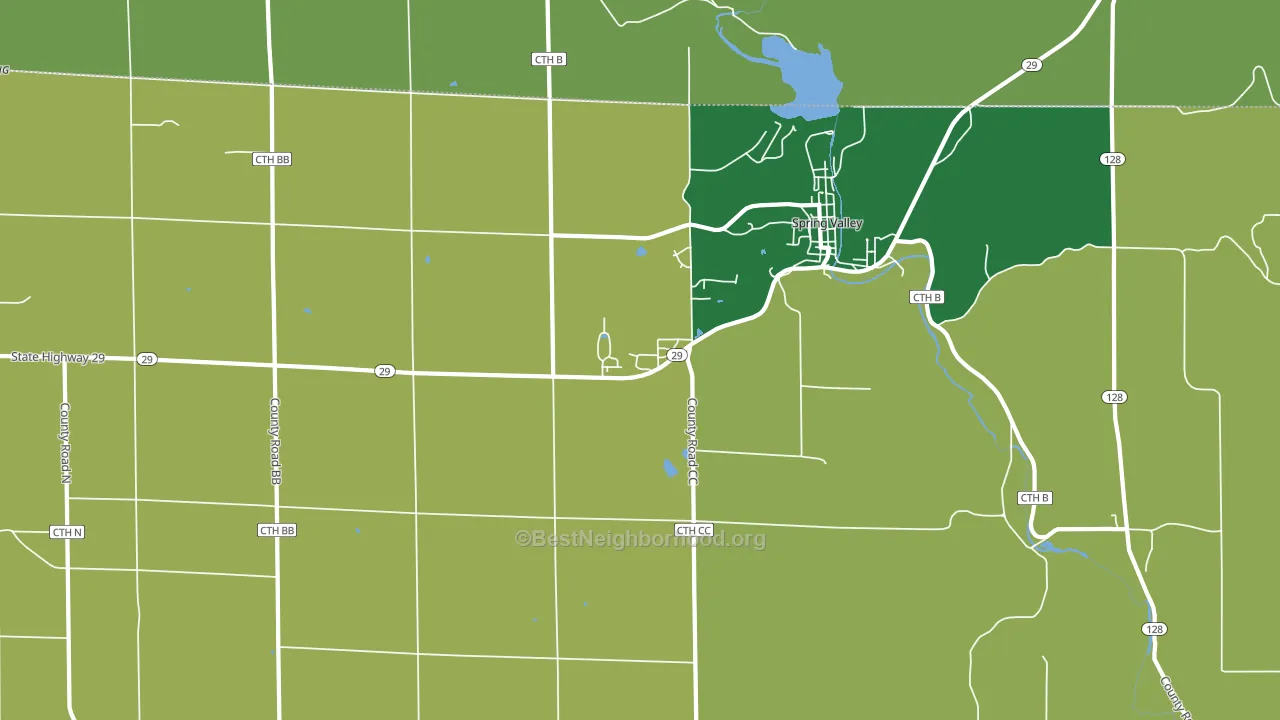 Olivet, WI block-group voter-turnout map