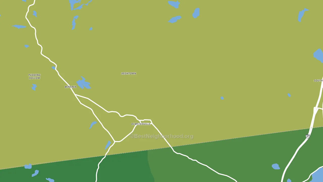 Olmstedville, NY block-group voter-turnout map