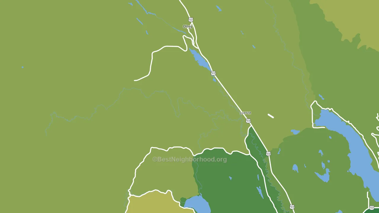 Olney, MT block-group voter-turnout map