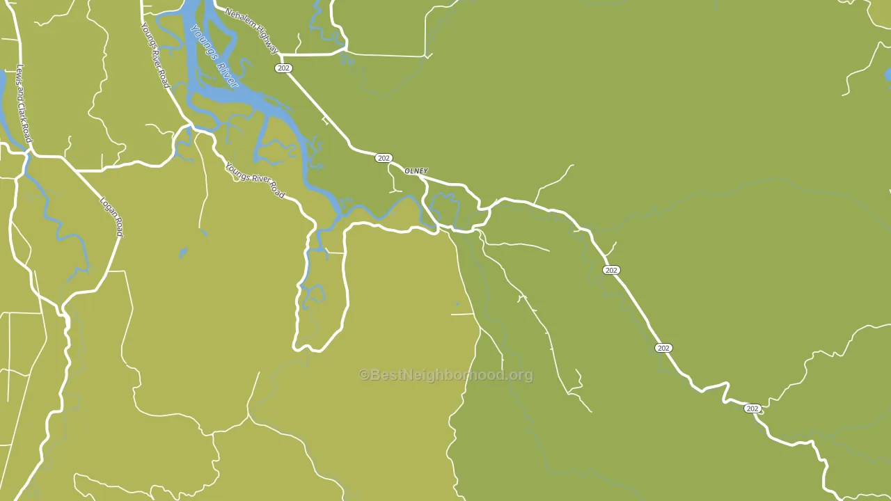 Olney, OR block-group voter-turnout map