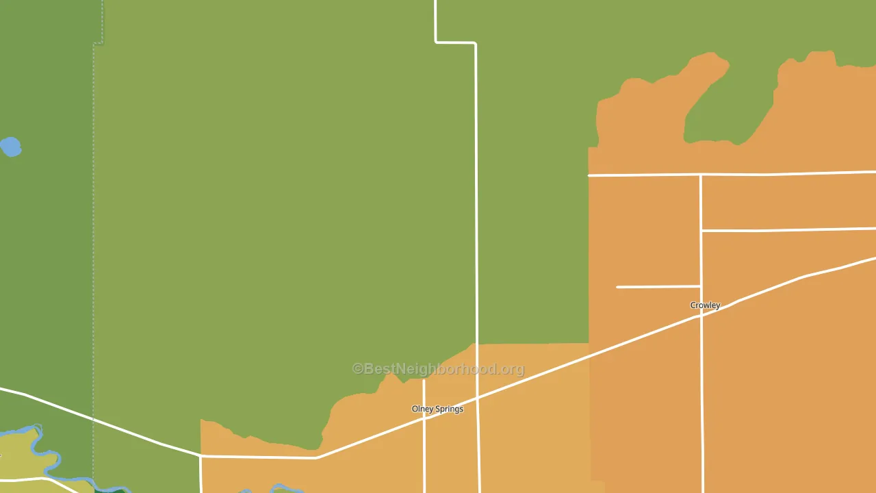 Olney Springs, CO block-group voter-turnout map