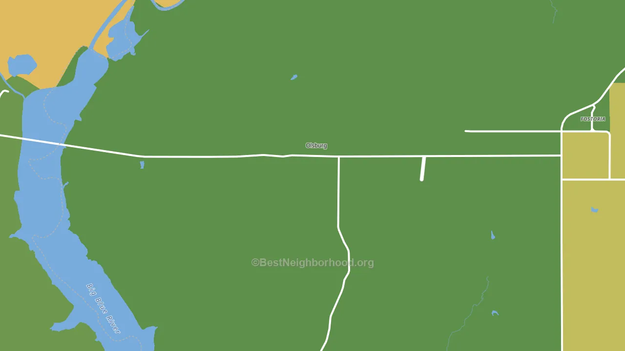 Olsburg, KS block-group voter-turnout map