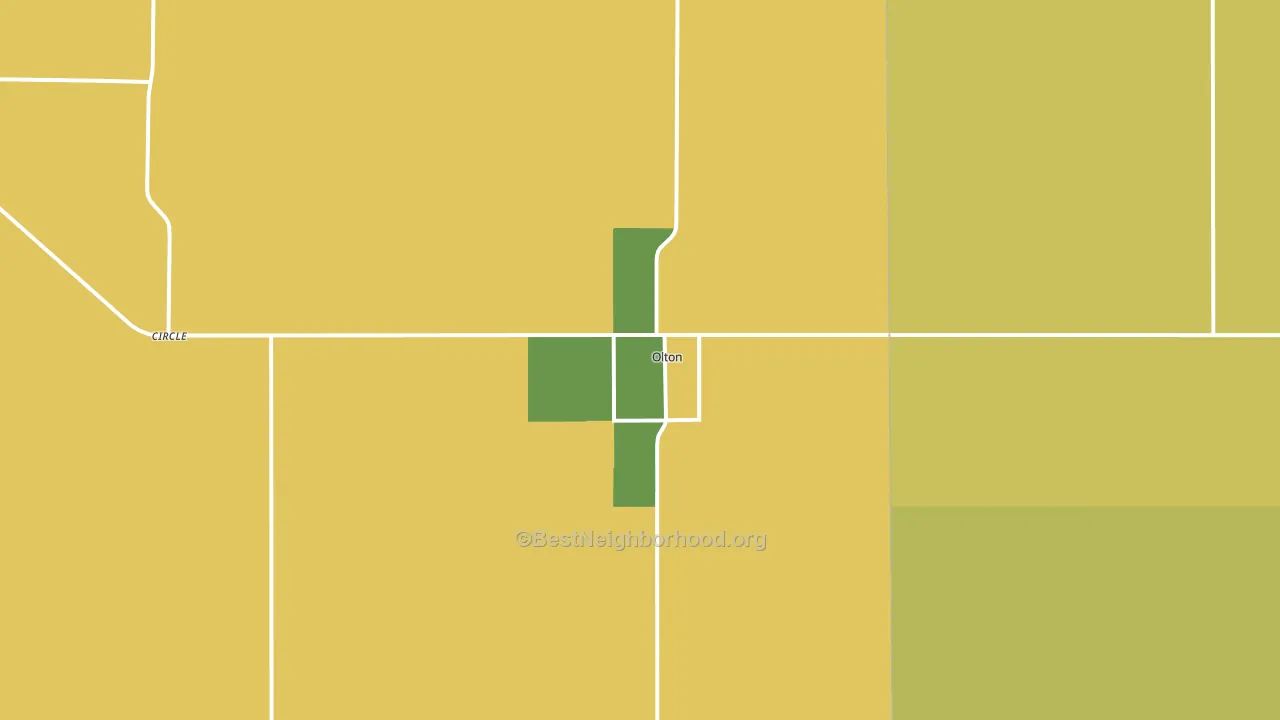 Olton, TX block-group voter-turnout map