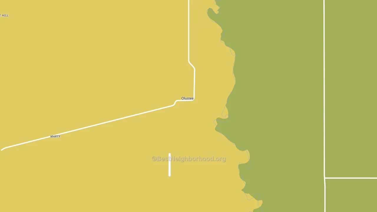 Olustee, OK block-group voter-turnout map