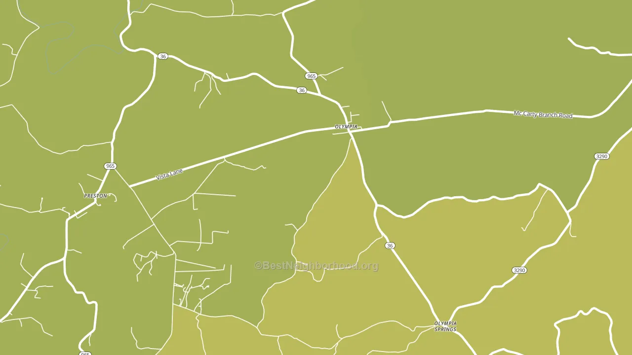 Olympia, KY block-group voter-turnout map