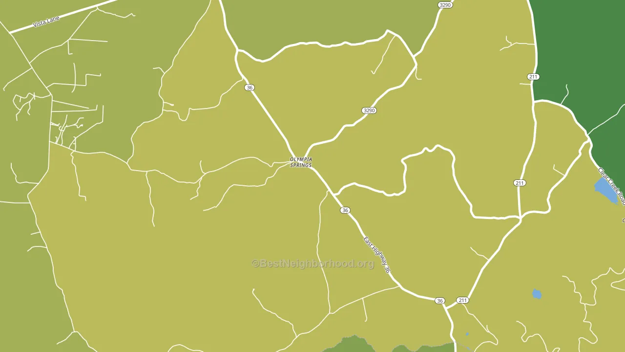 Olympia Springs, KY block-group voter-turnout map