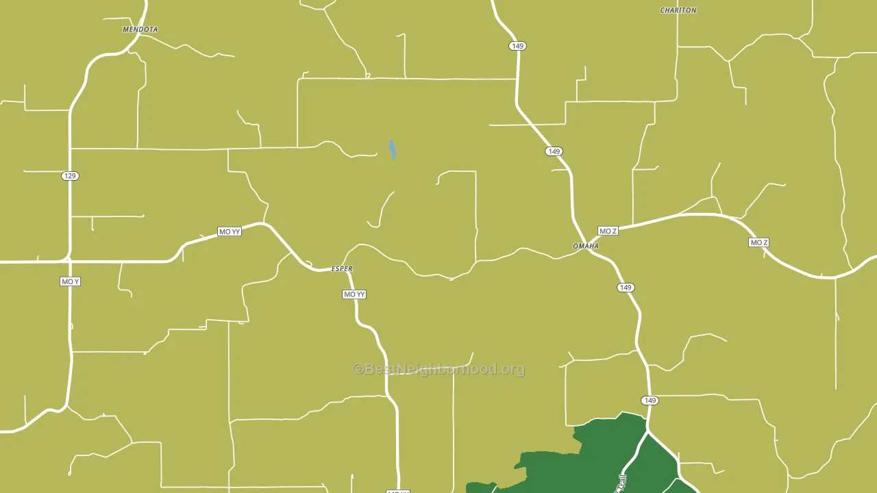 Omaha, MO block-group voter-turnout map