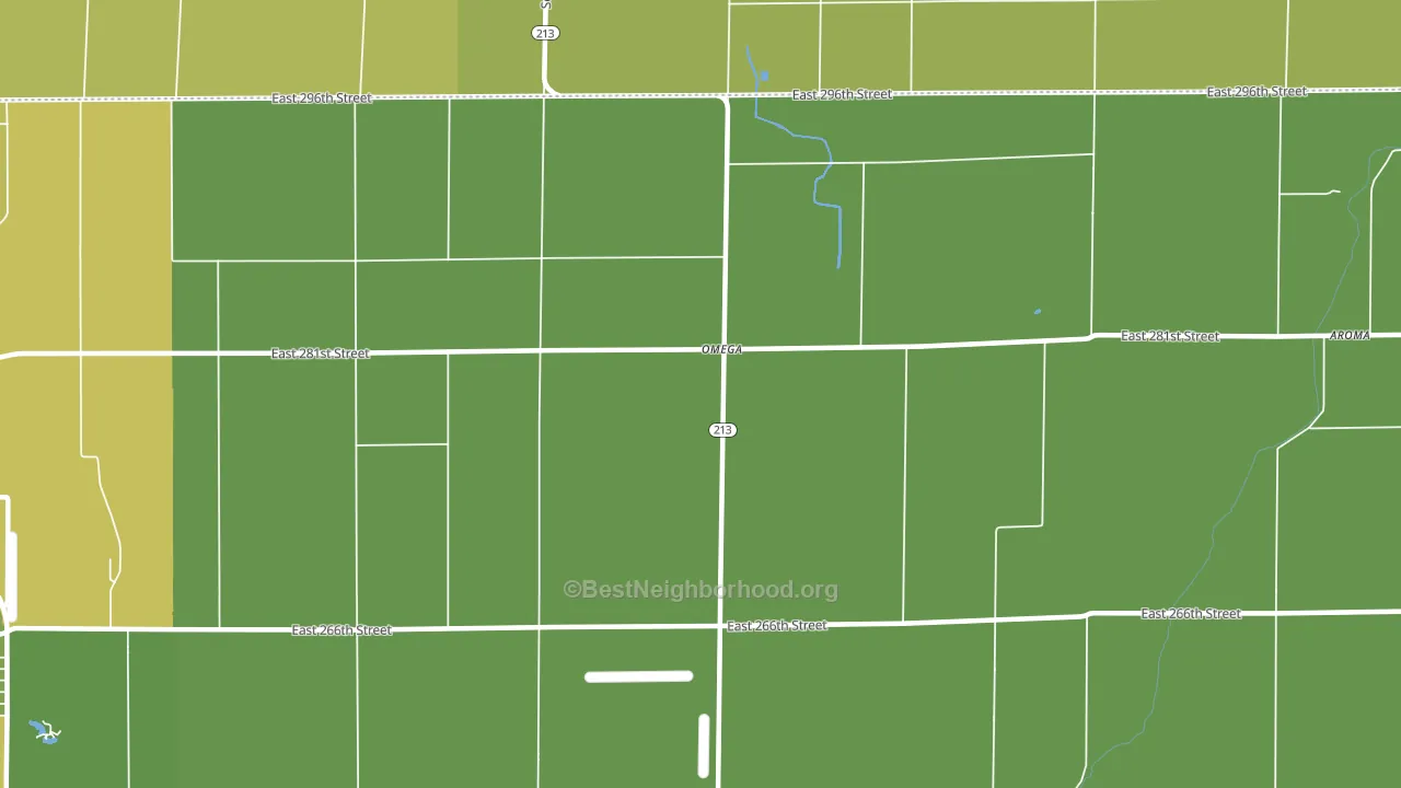 Omega, IN block-group voter-turnout map