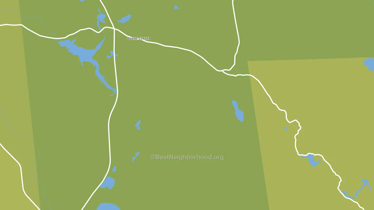 Onchiota, NY block-group voter-turnout map