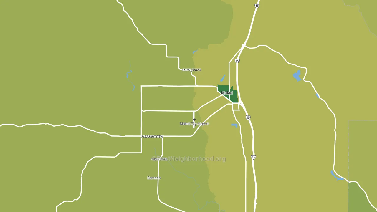 Oneida County, ID block-group voter-turnout map