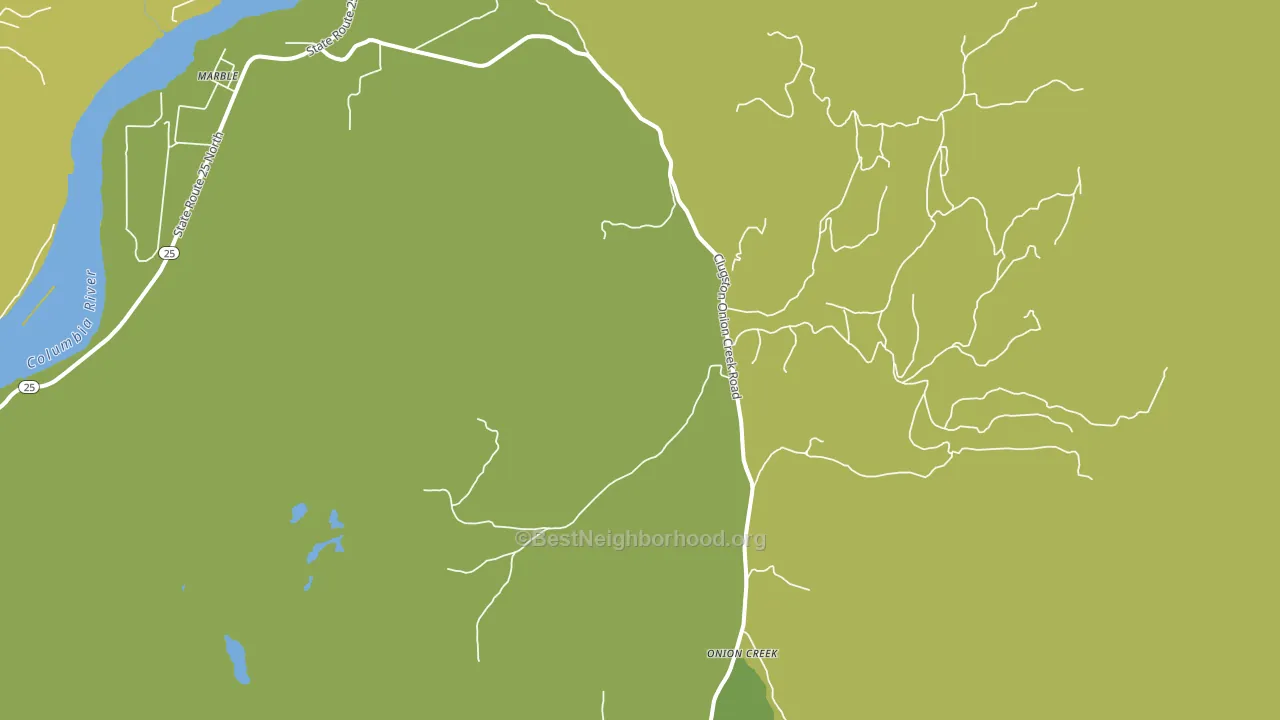 Onion Creek, WA block-group voter-turnout map
