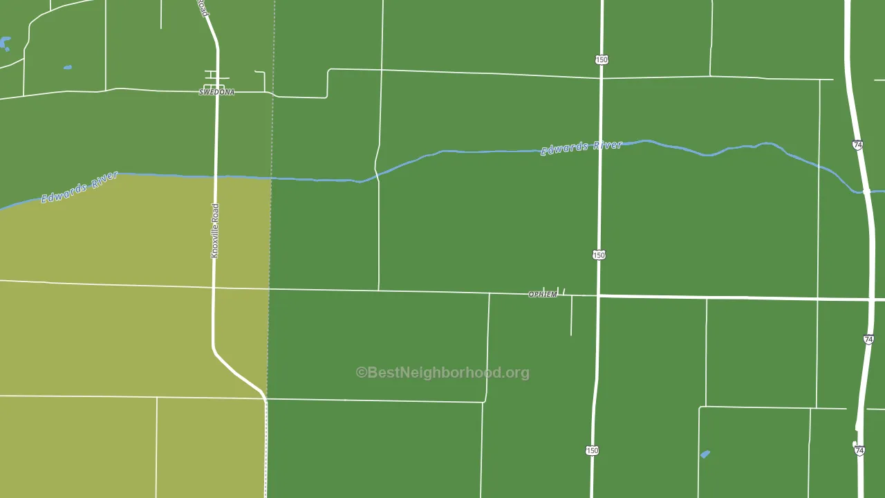 Opheim, IL block-group voter-turnout map