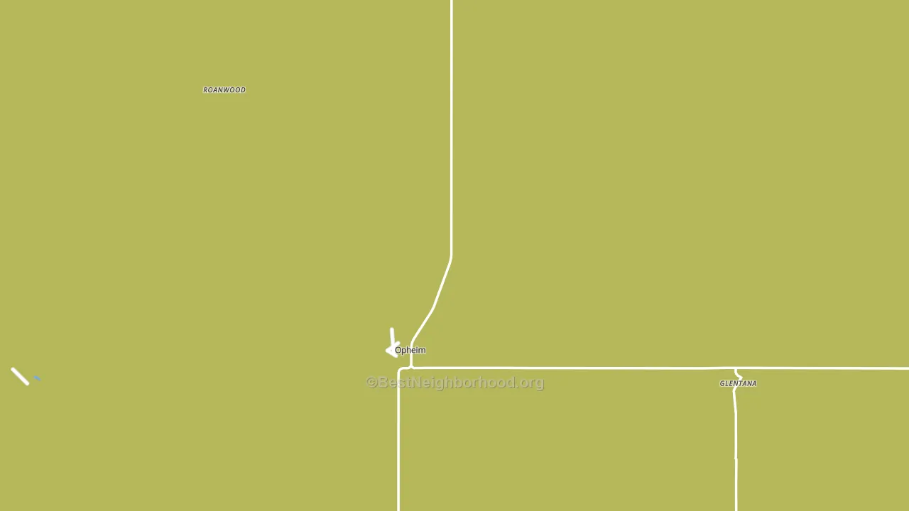 Opheim, MT block-group voter-turnout map